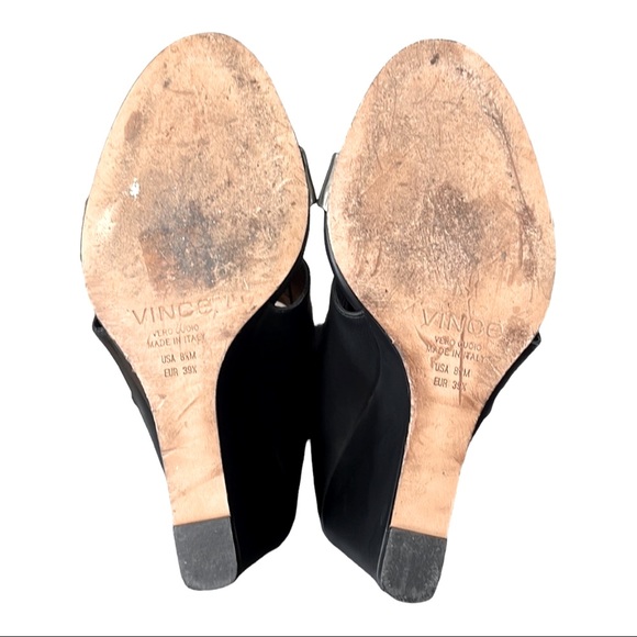 Vince 'Karina' Leather Wedge Sandal, size 8.5 - Picture 10 of 10